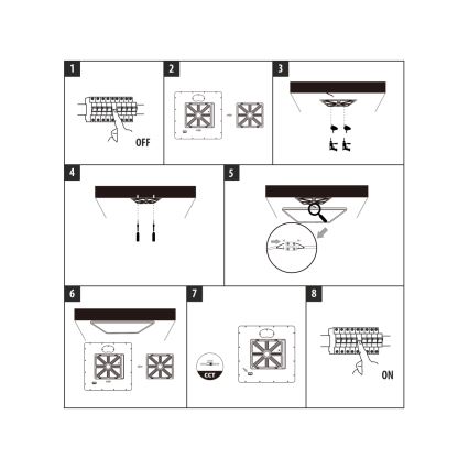Luminária de teto LED/40W/230V 3000/4000/6500K 50x50 cm branca