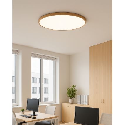 Luminária de teto LED/40W/230V 3000/4000/6500K Ø 50 cm bege