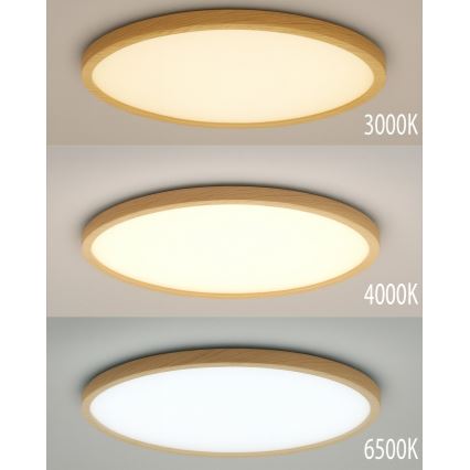 Luminária de teto LED/40W/230V 3000/4000/6500K Ø 50 cm bege