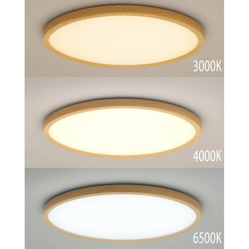 Luminária de teto LED/40W/230V 3000/4000/6500K Ø 50 cm bege