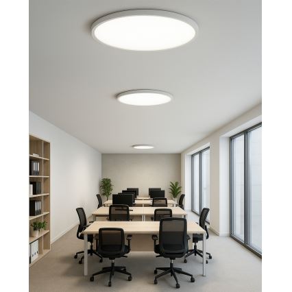 Luminária de teto LED/40W/230V 3000/4000/6500K Ø 50 cm branca