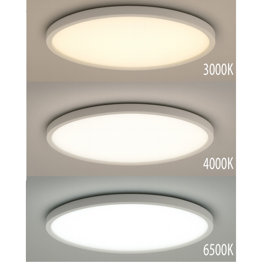Luminária de teto LED/40W/230V 3000/4000/6500K Ø 50 cm branca
