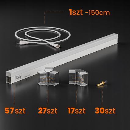 Luminária de teto LED HEXAGON LED/456W/85-265V 4000K 522x298 cm CRI 90 IP54 branca