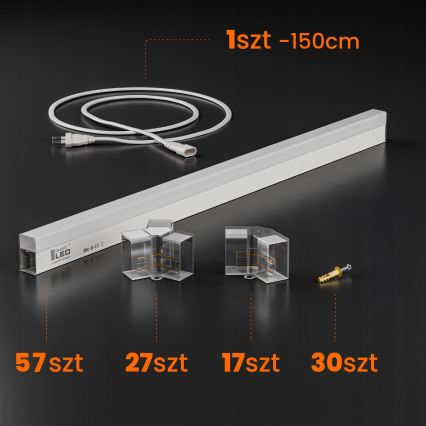 Luminária de teto LED HEXAGON LED/570W/85-265V 4000K 522x298 cm CRI 90 IP54 branca