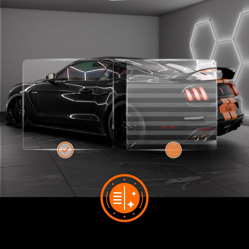 Luminária de teto LED HEXAGON LED/696W/85-265V 6500K 484x243 cm CRI 90 IP54 branca