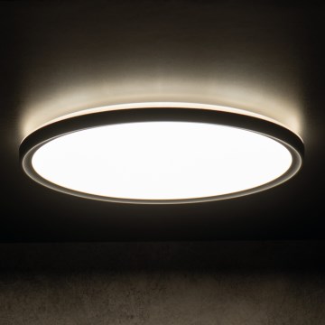 Luminária de teto LED AZPO LED/11,8W/230V 3000/4000/6000K Ø 22,5 cm IP54 preta