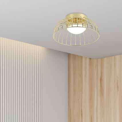 Luminária de teto LED BETSY LED/12W/230V Ø 25 cm dourada