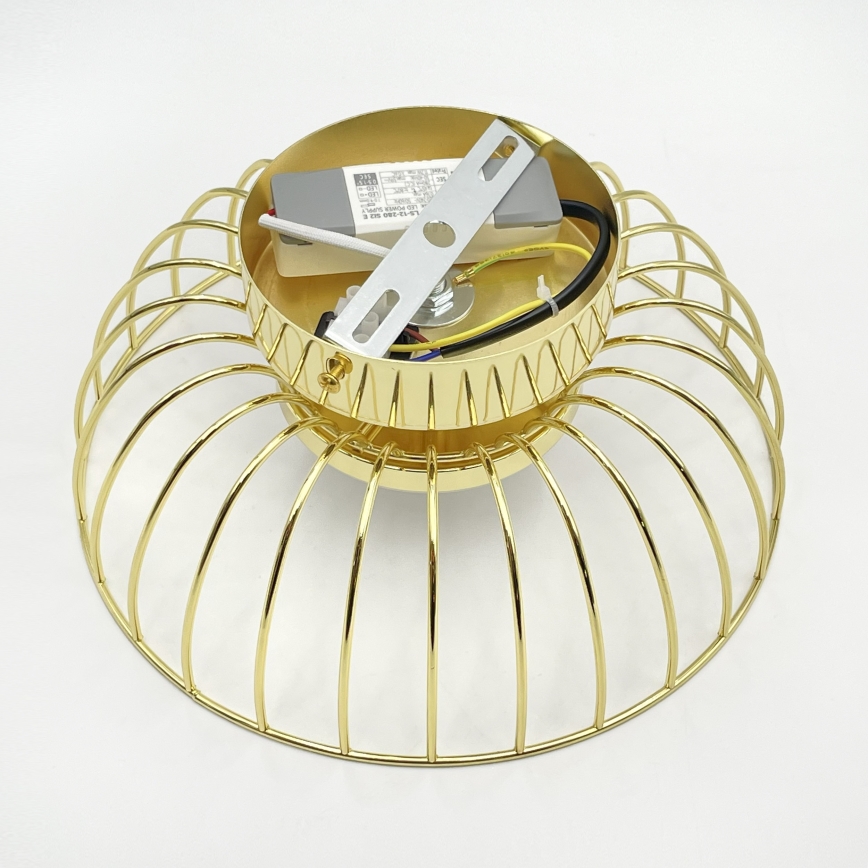 Luminária de teto LED BETSY LED/12W/230V Ø 25 cm dourada