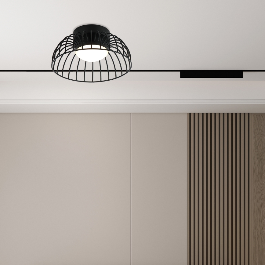 Luminária de teto LED BETSY LED/12W/230V Ø 25 cm preta