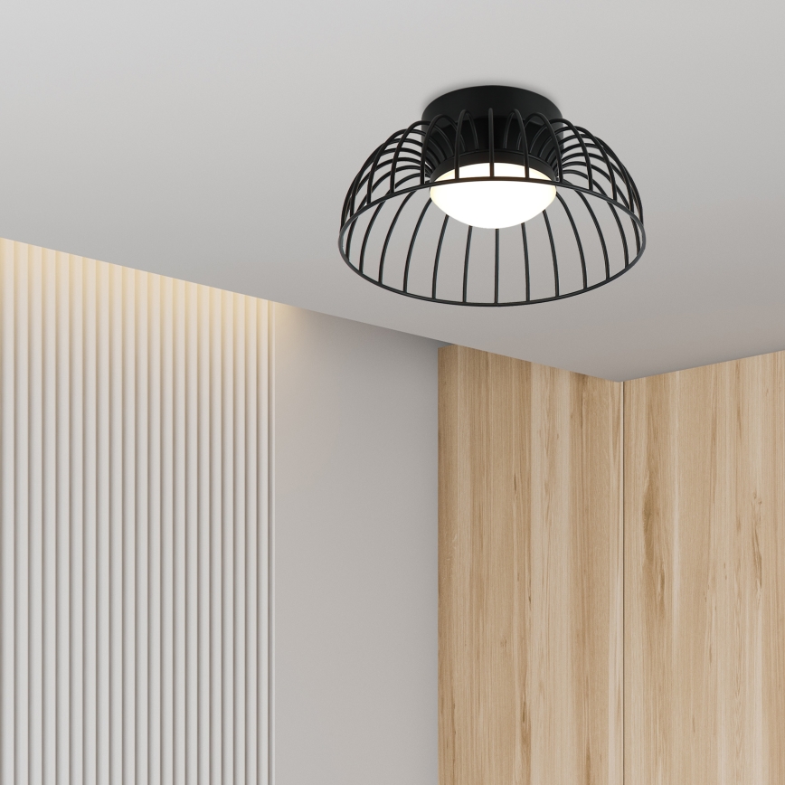 Luminária de teto LED BETSY LED/12W/230V Ø 25 cm preta