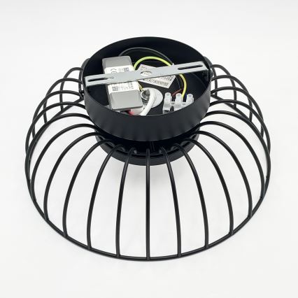 Luminária de teto LED BETSY LED/12W/230V Ø 25 cm preta