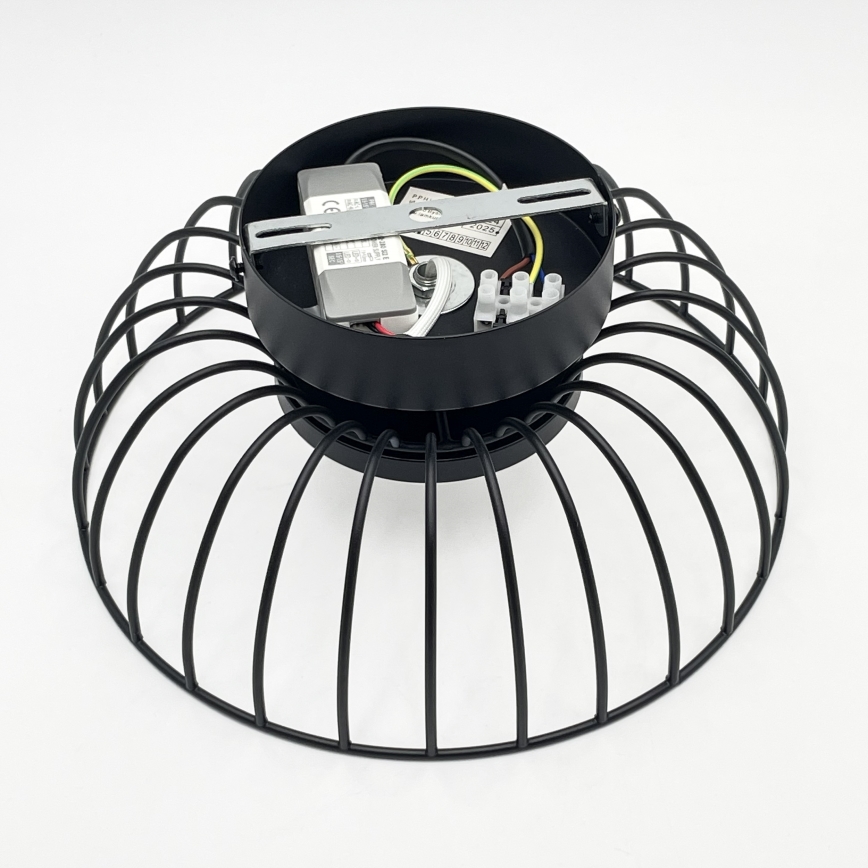 Luminária de teto LED BETSY LED/12W/230V Ø 25 cm preta