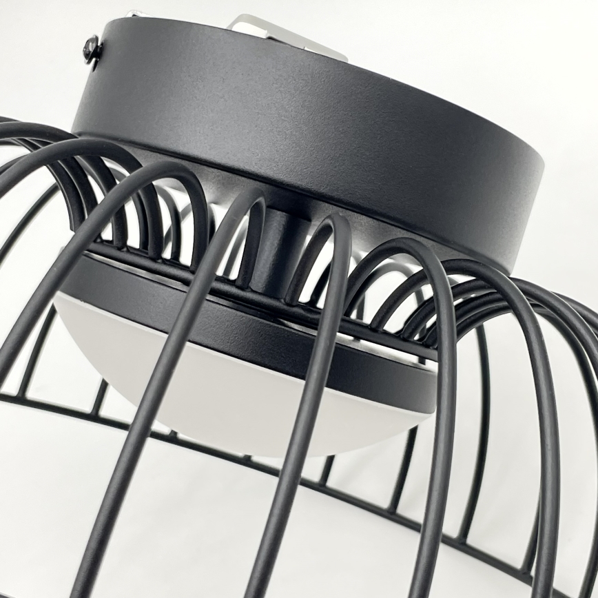 Luminária de teto LED BETSY LED/12W/230V Ø 25 cm preta