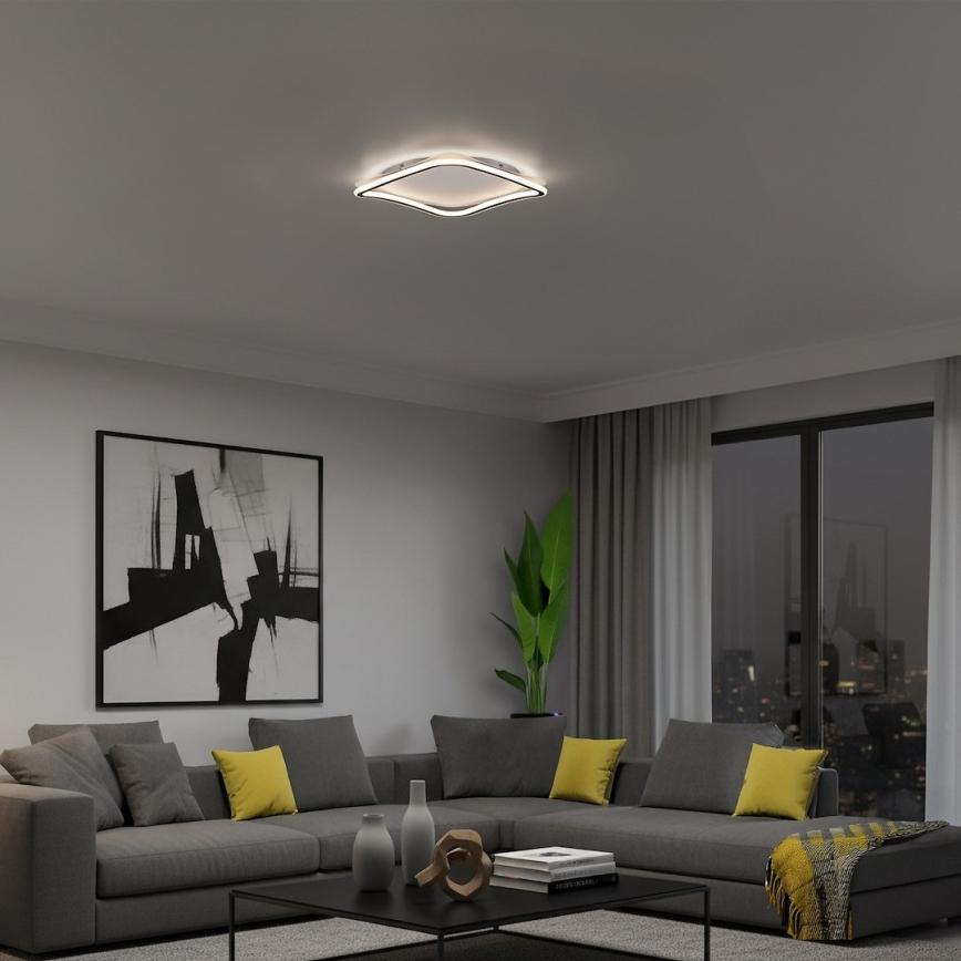 Luminária de teto LED CALI LED/30W/230V 40x40 cm preta