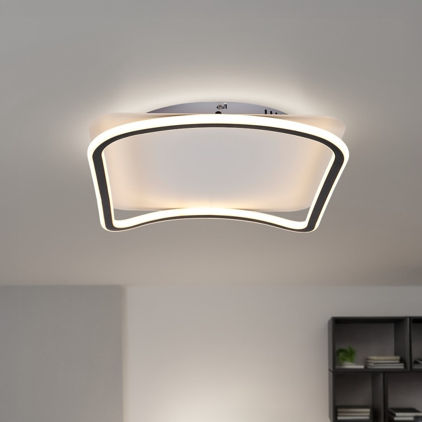 Luminária de teto LED CALI LED/30W/230V 40x40 cm preta