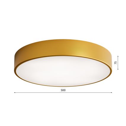 Luminária de Teto LED CLEO LED/69W/230V 3000K diâmetro 50 cm dourada