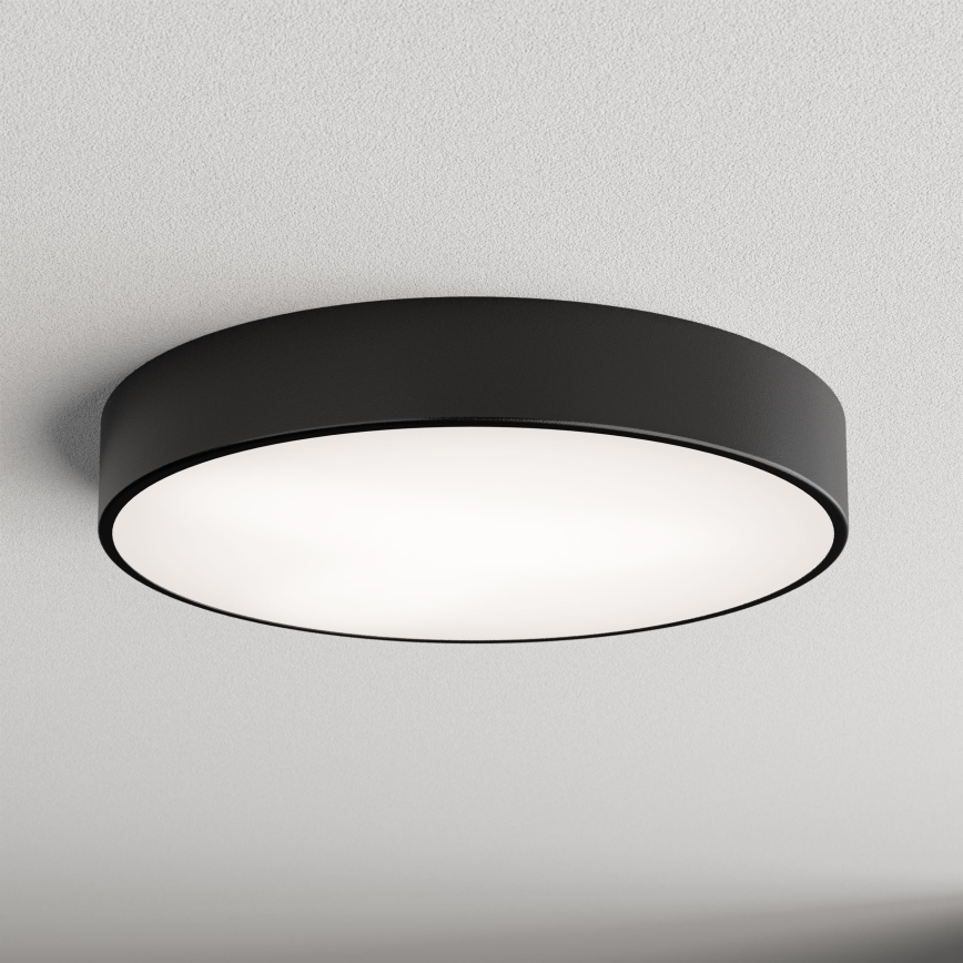 Luminária de Teto LED CLEO LED/69W/230V 3000K diâmetro 50 cm preta