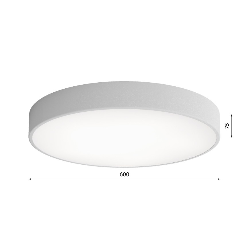 Luminária de Teto LED CLEO LED/69W/230V 4000K diâmetro 60 cm cinza