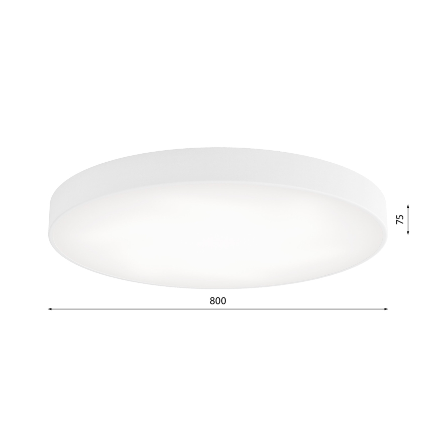 Luminária de Teto LED CLEO LED/96W/230V 3000K diâmetro 80 cm branco