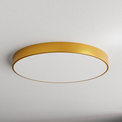 Luminária de Teto LED CLEO LED/96W/230V 3000K diâmetro 80 cm dourada