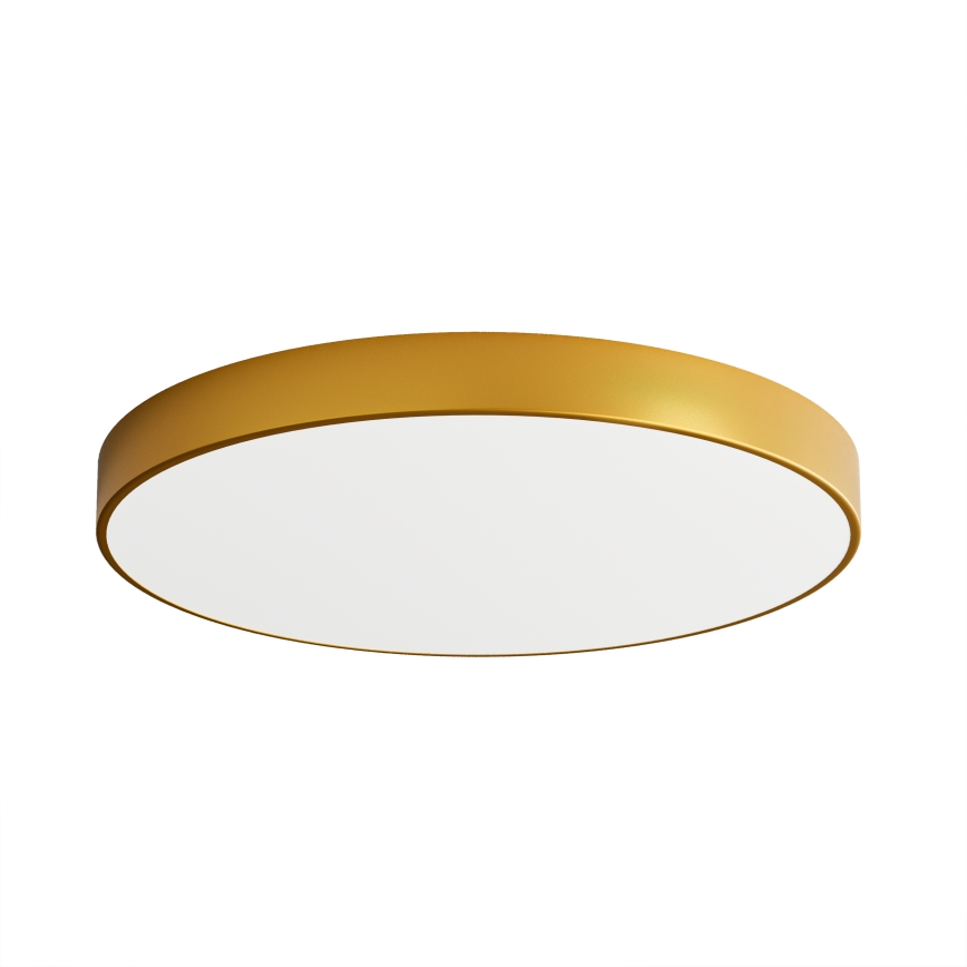 Luminária de Teto LED CLEO LED/96W/230V 3000K diâmetro 80 cm dourada