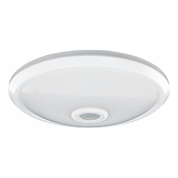 Luminária de teto LED com sensor de movimento e de crepúsculo LED/16W/230V diâmetro 29 cm branco