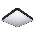 Luminária de teto LED com sensores de movimento e crepúsculo WILTON LED/24W/230V 4000K 33x33 cm preta