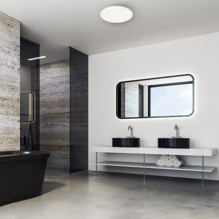 Luminária de teto LED dimmerizável CRUZ LED/40W/230V 2000lm + controlo remoto