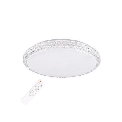 Luminária de teto LED dimmerizável CRUZ LED/40W/230V 2000lm + controlo remoto
