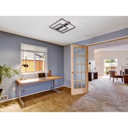 Luminária de teto LED dimável 95W/230V 3000-6500K + comando remoto