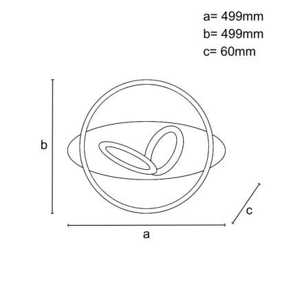 Luminária de teto LED dimerizável 105W/230V 3000-6500K + comando remoto