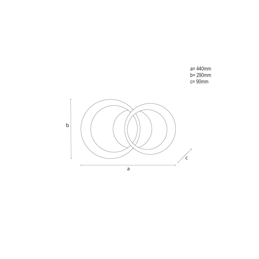 Luminária de teto LED dimerizável 35W/230V 3000-6500K + comando remoto