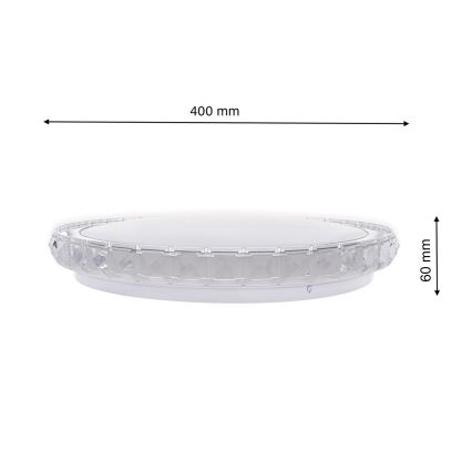 Luminária de tecto LED regulável LAYLA LED/26W/230V + comando remoto