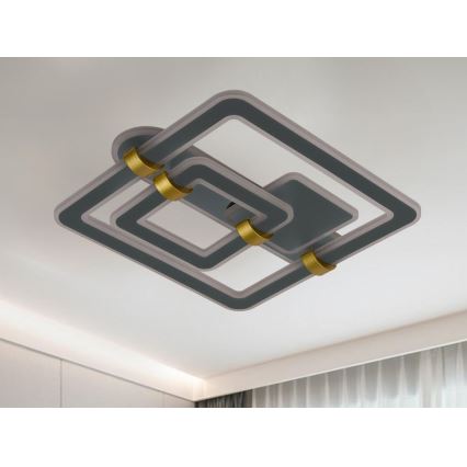 Luminária de teto LED dimerizável LED/140W/230V 3000-6500K + controlo remoto