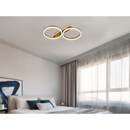 Luminária de teto LED dimerizável LED/60W/230V 3000-6500K + controlo remoto