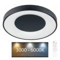 Luminária de teto LED dimerizável para casa de banho WITOLD LED/48W/230V diâmetro 38,5 cm 3000-6000K IP44 + controlo remoto