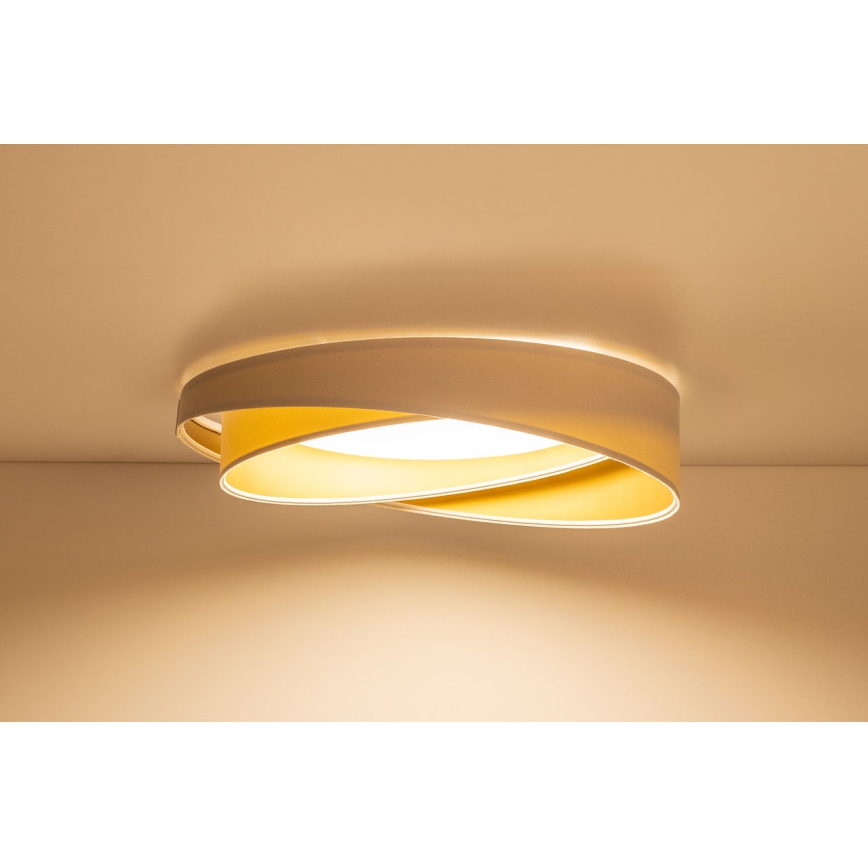 Candeeiro de tecto LED dimerizável SMART GALAXY MODERN LED/24W/230V 3000-6500K Ø 55 cm branco/dourado + comando remoto
