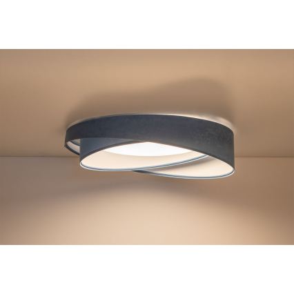 Luminária de teto LED regulável SMART GALAXY MODERN LED/24W/230V 3000-6500K diâmetro 55 cm azul + comando remoto