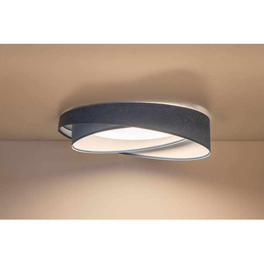 Luminária de teto LED regulável SMART GALAXY MODERN LED/24W/230V 3000-6500K diâmetro 55 cm azul + comando remoto