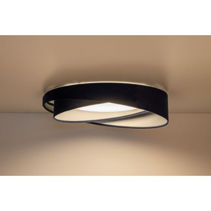 Luminária de tecto LED dimerizável SMART GALAXY MODERN LED/24W/230V 3000-6500K diâmetro 55 cm azul/prateado + comando remoto
