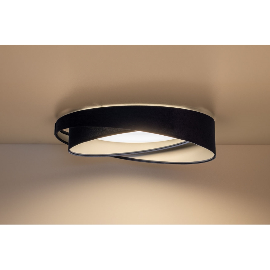 Luminária de tecto LED dimerizável SMART GALAXY MODERN LED/24W/230V 3000-6500K diâmetro 55 cm azul/prateado + comando remoto