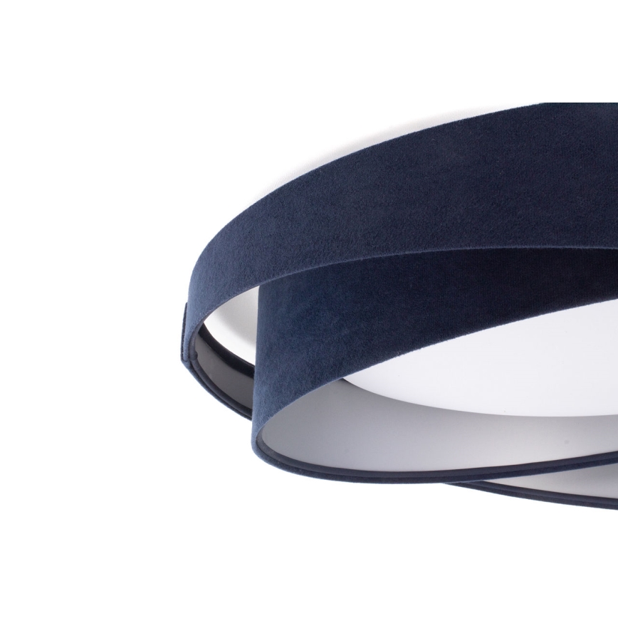 Luminária de tecto LED dimerizável SMART GALAXY MODERN LED/24W/230V 3000-6500K diâmetro 55 cm azul/prateado + comando remoto