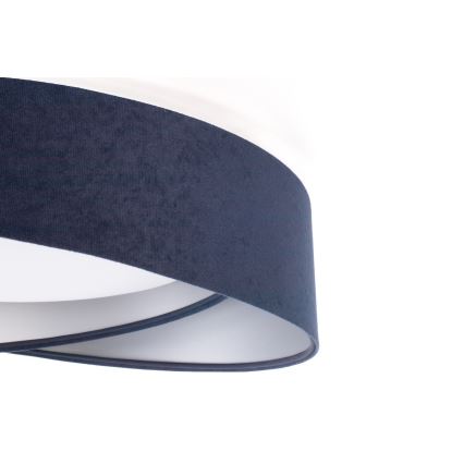 Luminária de tecto LED dimerizável SMART GALAXY MODERN LED/24W/230V 3000-6500K diâmetro 55 cm azul/prateado + comando remoto