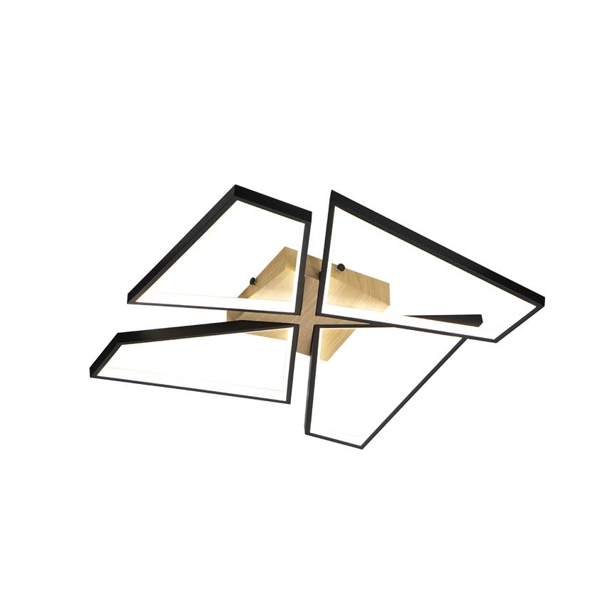 Luminária de teto LED dimmerizável LED/115W/230V 3000-6500K castanho/preto + comando à distância