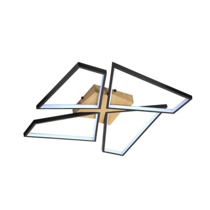 Luminária de teto LED dimmerizável LED/115W/230V 3000-6500K castanho/preto + comando à distância