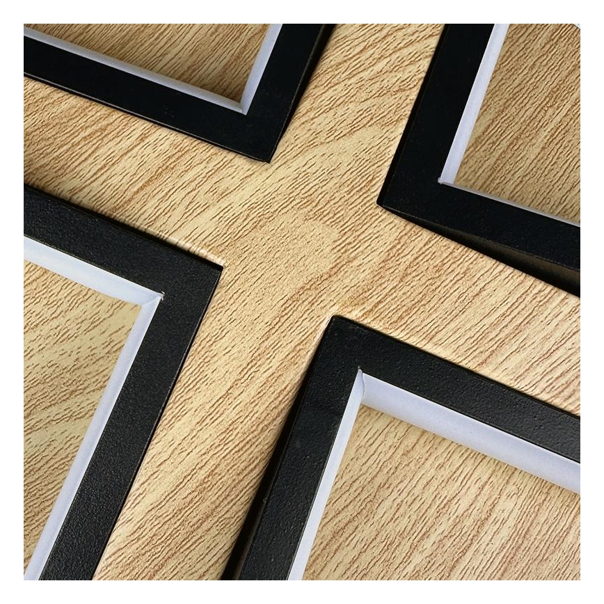 Luminária de teto LED dimmerizável LED/115W/230V 3000-6500K castanho/preto + comando à distância