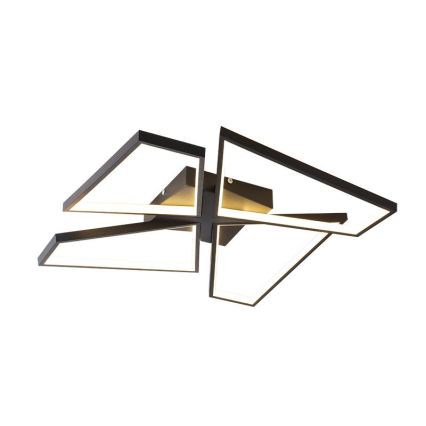 Luminária de teto LED dimmerizável LED/115W/230V 3000-6500K preta + controlo remoto