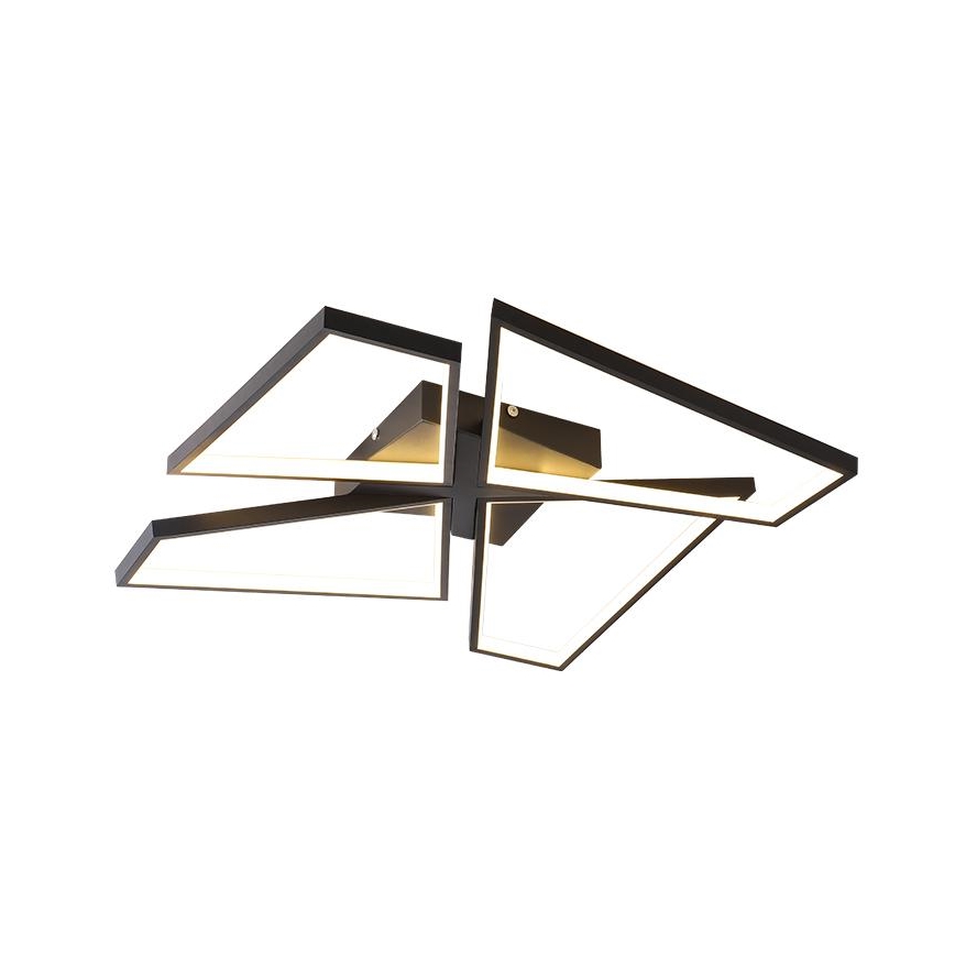 Luminária de teto LED dimmerizável LED/115W/230V 3000-6500K preta + controlo remoto