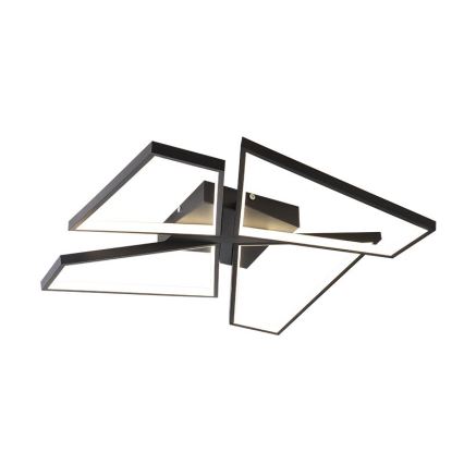 Luminária de teto LED dimmerizável LED/115W/230V 3000-6500K preta + controlo remoto