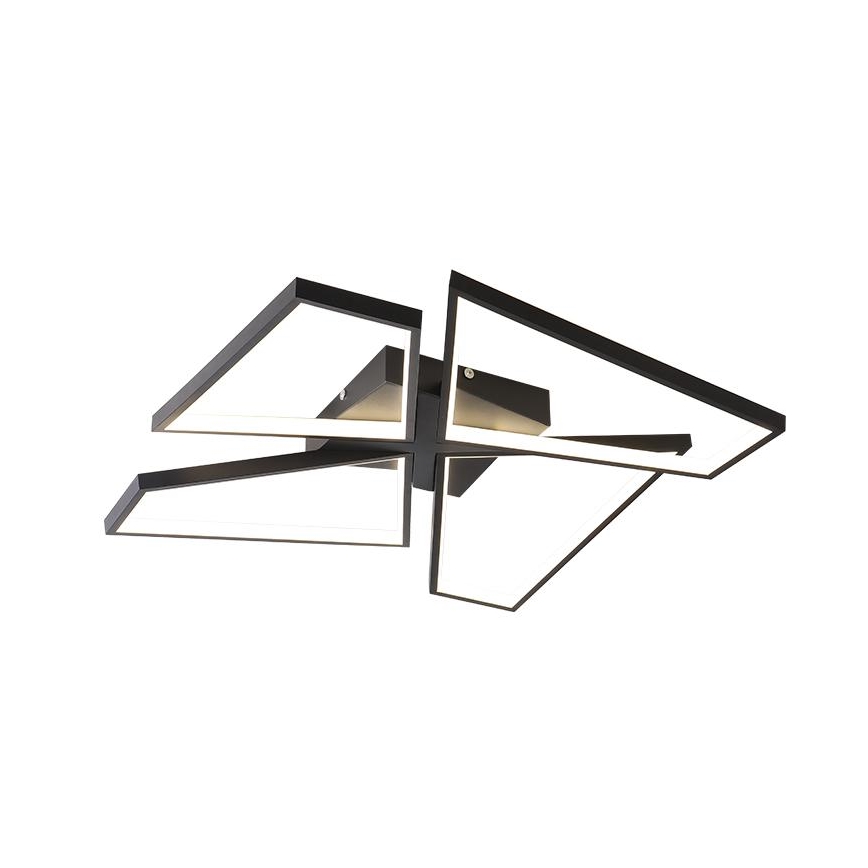 Luminária de teto LED dimmerizável LED/115W/230V 3000-6500K preta + controlo remoto